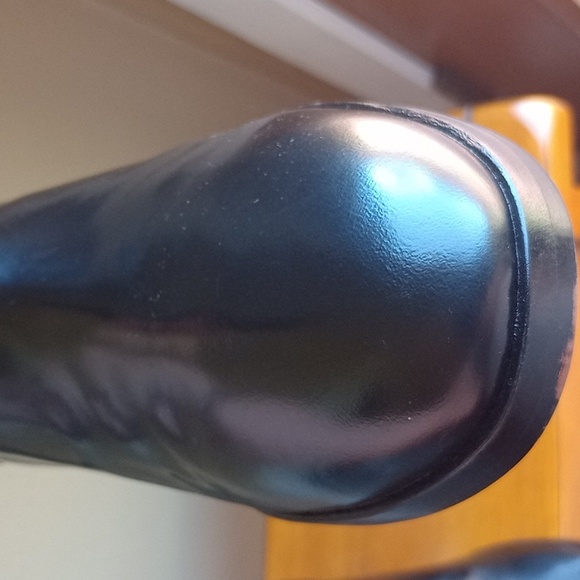 Madewell Black Patten Leather Knee-High Riding Boots Size 11 - Picture 15 of 15